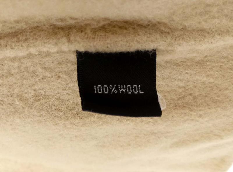 LINDA ALLARD ELLEN TRACY Open Blazer 100% Wool Beige w/ Lapel 3/4 Sleeve Women 8