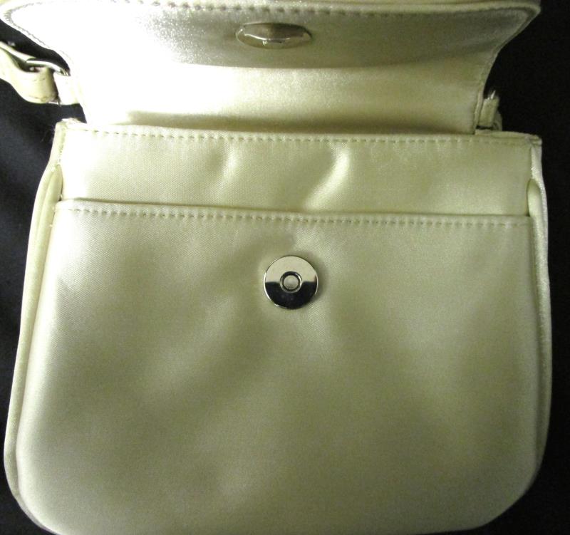 Shoulder Purse With Pockets By Coletta In Golden Pearl 7.5''