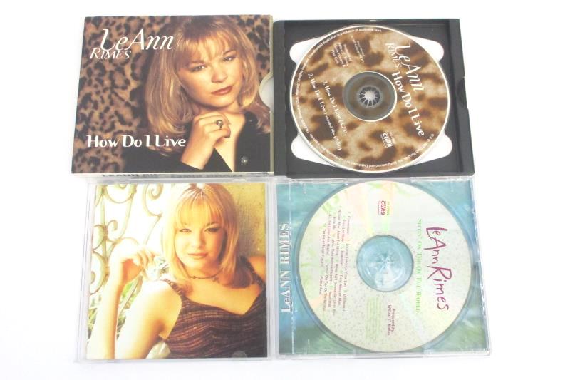 Lot Of 2 Leann Rimes CDs Sittin' On Top Of The World How Do I Live Extended Mix