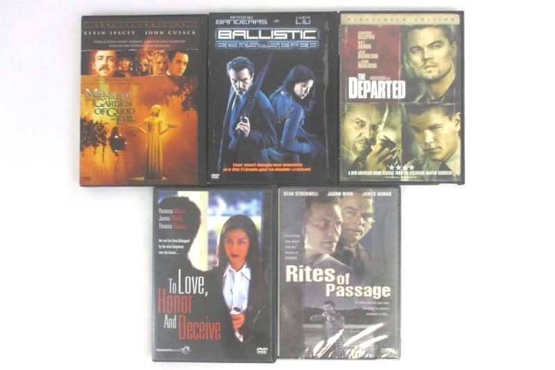 Lot of 5 DVDs To Love Honor And Deceive Rites Of Passage The Departed Ballistic