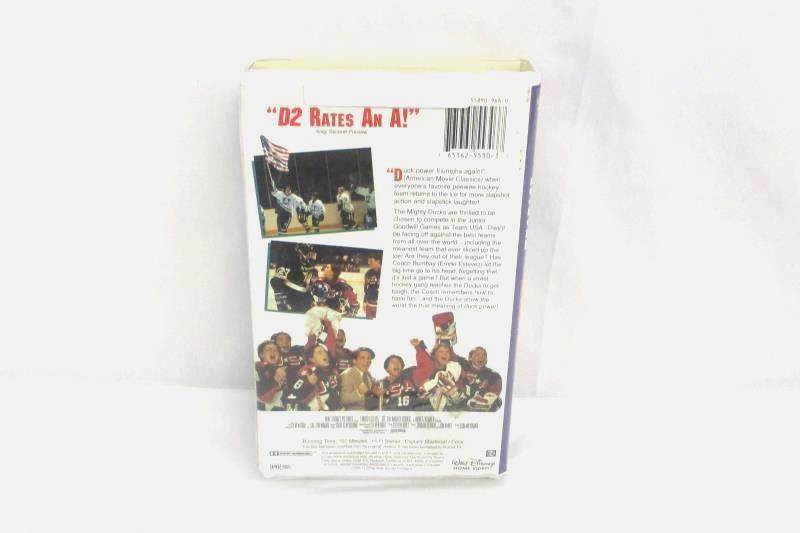 Lot of 3 Walt Disney VHS D2 & D3 The Mighty Ducks A Kid in King Arthur's Court