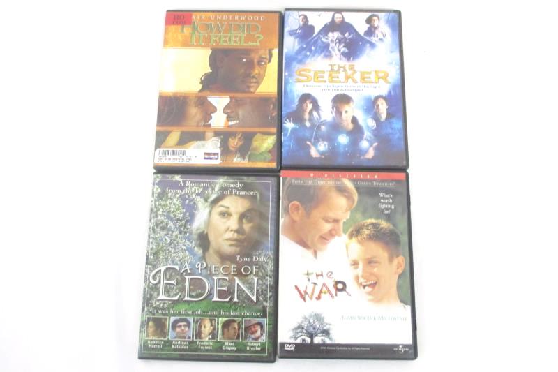 Lot of 4 DVDs: The War + The Seeker + How Did It Feel..? + A Piece Of Eden