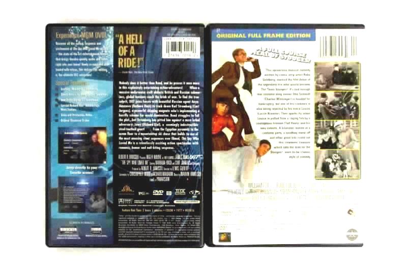 Lot of 4 DVDs The Spy Who Loved Me Rebel Without A Cause Soup To Nuts War Army