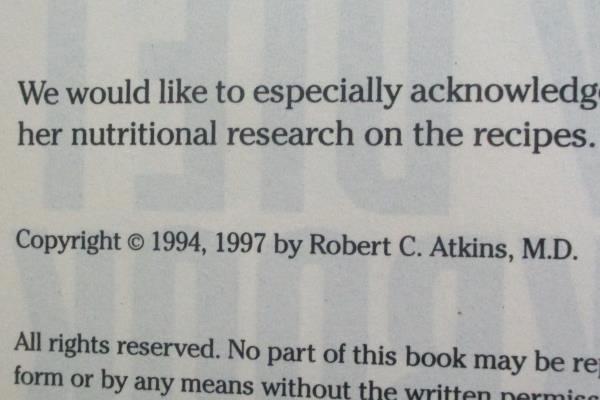 Lot Of 2 Atkins Diet Books: Dr. Atkins New Diet Cookbook & Atkins For Life