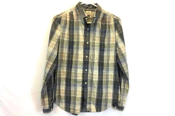 J.G Hook Children's Brown Tan Gray Plaid Thin Flannel Shirt Button Top Size 10
