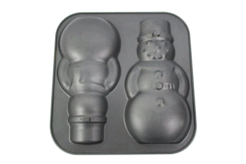 Tin Snowman Nonstick Cake Mold Pan Holiday Christmas 13 By 12 And a Half Inches