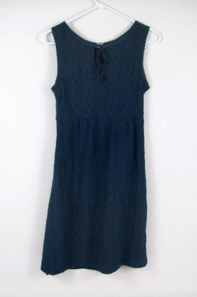 Romy Women's Blue Two Layer Lace Tea Knee Length Dress Size XS