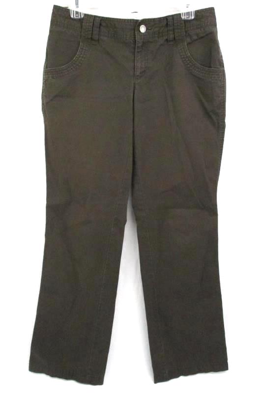 Calvin Klein Brown Corduroy Pants Low Rise Cotton Women's Size 6
