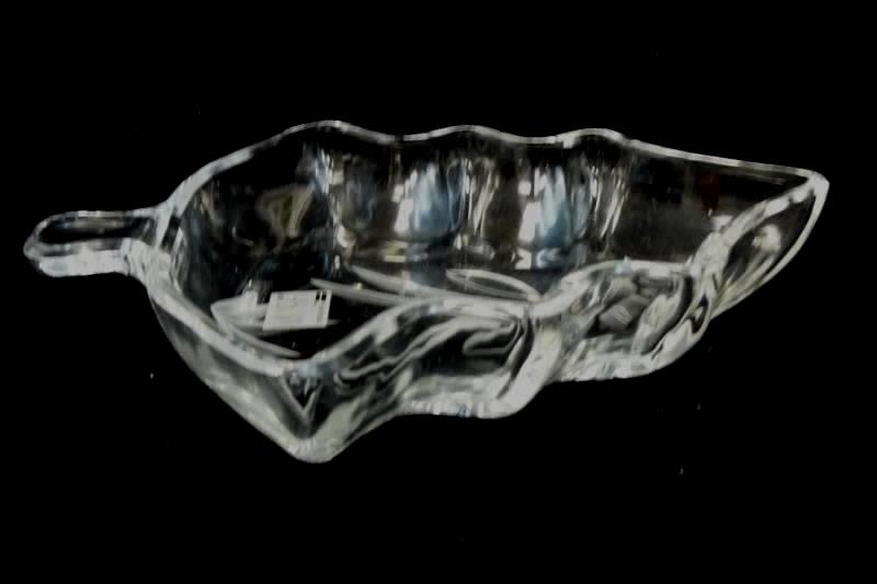 Vintage Mikasa Clear Glass Christmas Tree Candy Dish Made in Yugoslavia