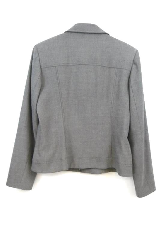 Studio By Liz Claiborne Size 12 Women's Gray Print Full Zip Jacket