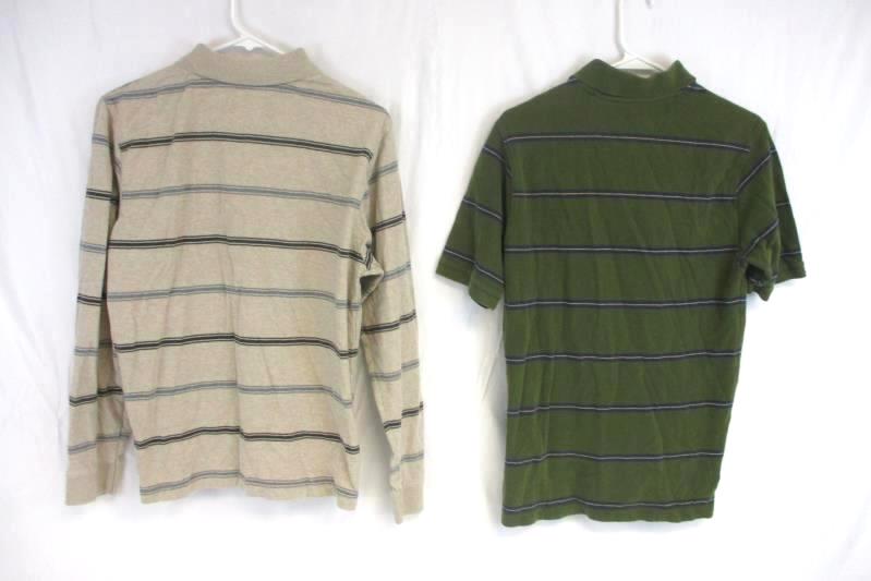 Lot of 2 St. John's Bay Men's Size Small Striped Button Up Shirts