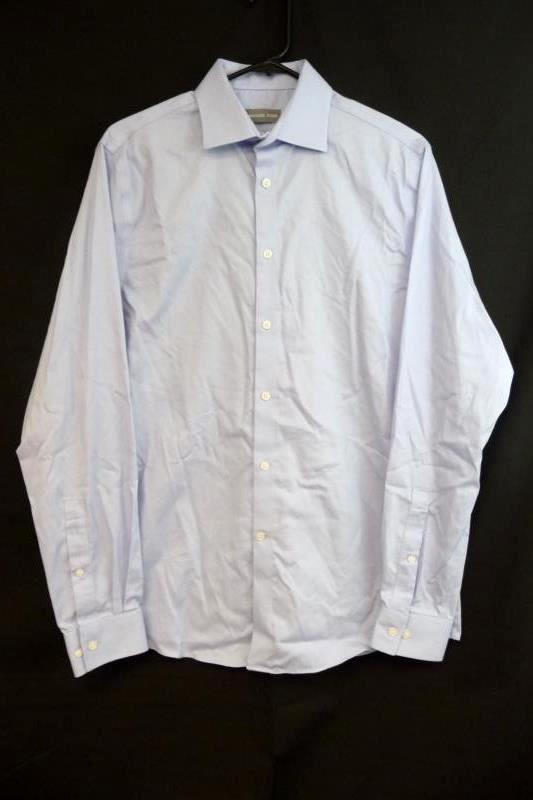 Men's Michael Kors Regular Fit Airsoft Stretch Button Shirt 15 1/12 34/35 Blue