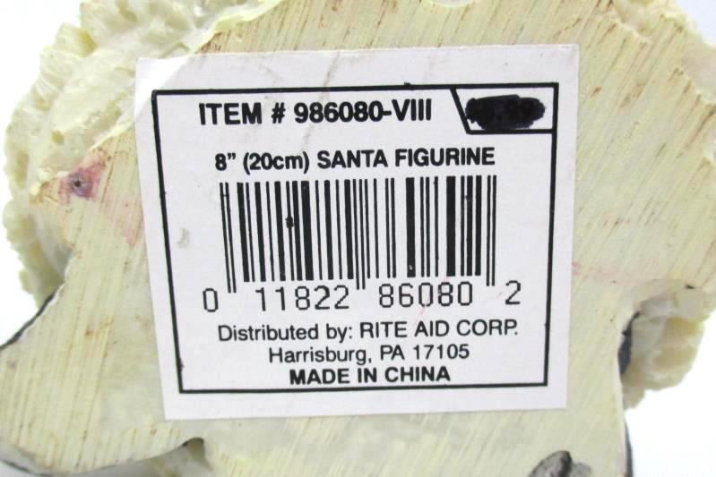 Rite Aid Old World Santa Figurine 9.25 in Tall