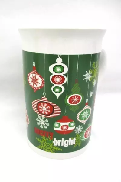 Lot of 2 Christmas Mugs Royal Norfolk Night Bright Oneida Jingle Bells
