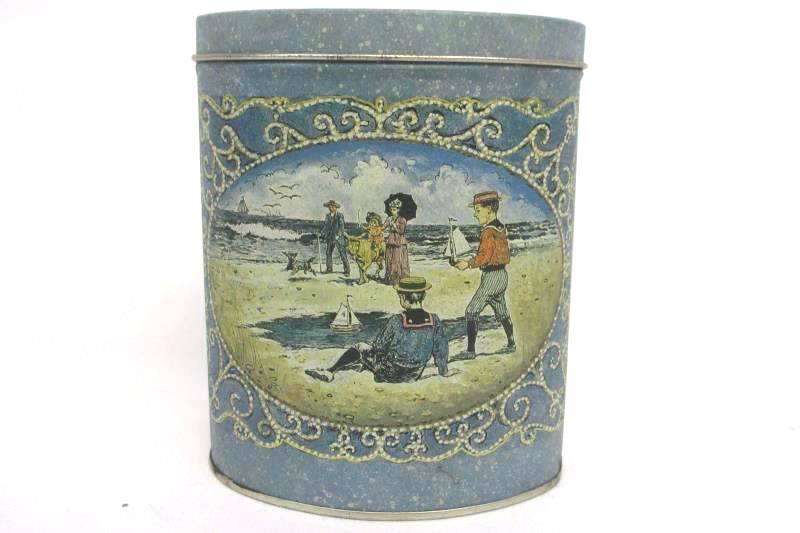 Lot of 3 Collectible Tins Alaska Wolves Seaside Sweets Trails End Popcorn