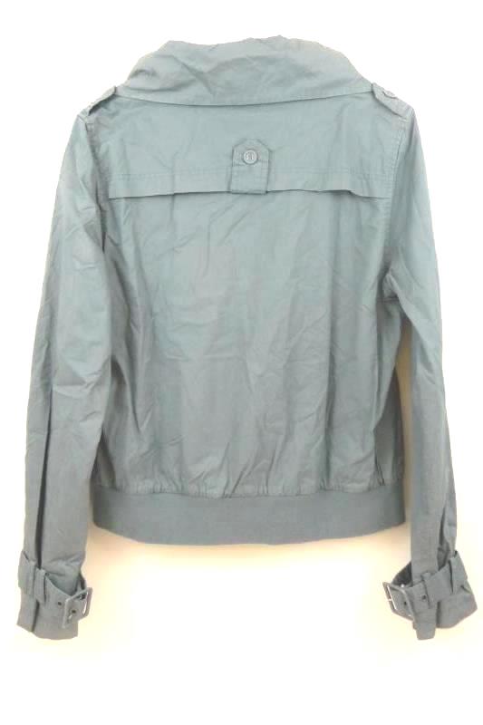 WeSC Womens Coat Jacket Blue Size L Buttons Lined Sweden Designed Style "Olive"