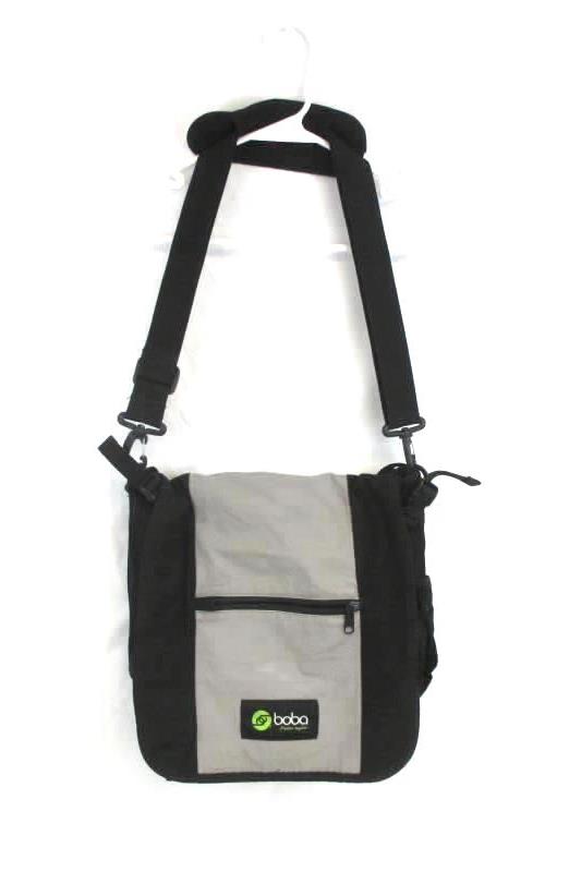 Boba Diaper Bag Pack Removable Shoulder Strap Multiple Pockets Black Gray