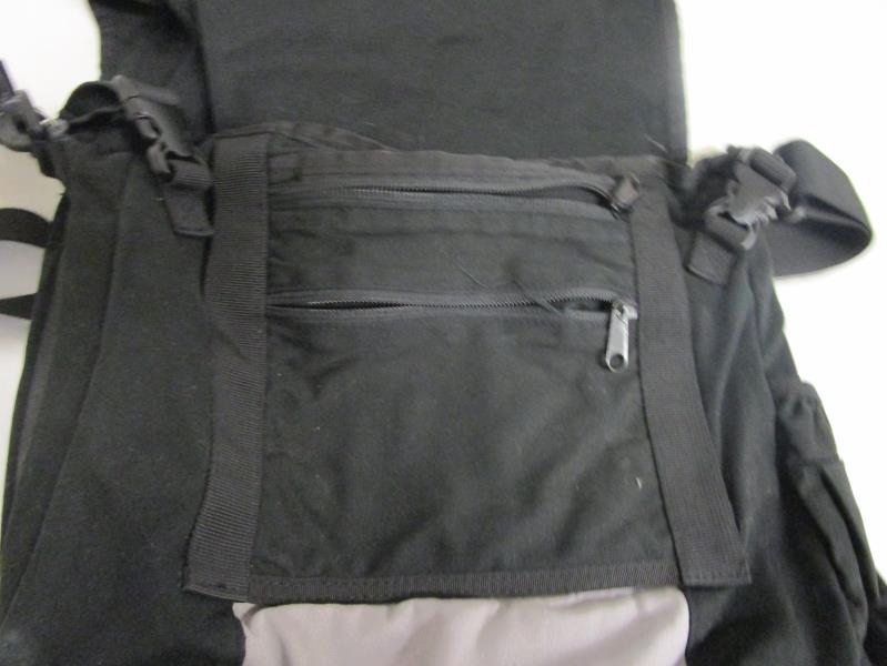 Boba Diaper Bag Pack Removable Shoulder Strap Multiple Pockets Black Gray