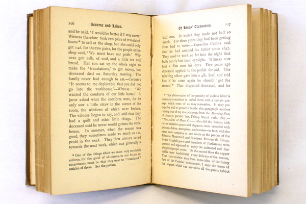 Vintage Sesame And Lilies By John Ruskin Hardcover Florentine Edition
