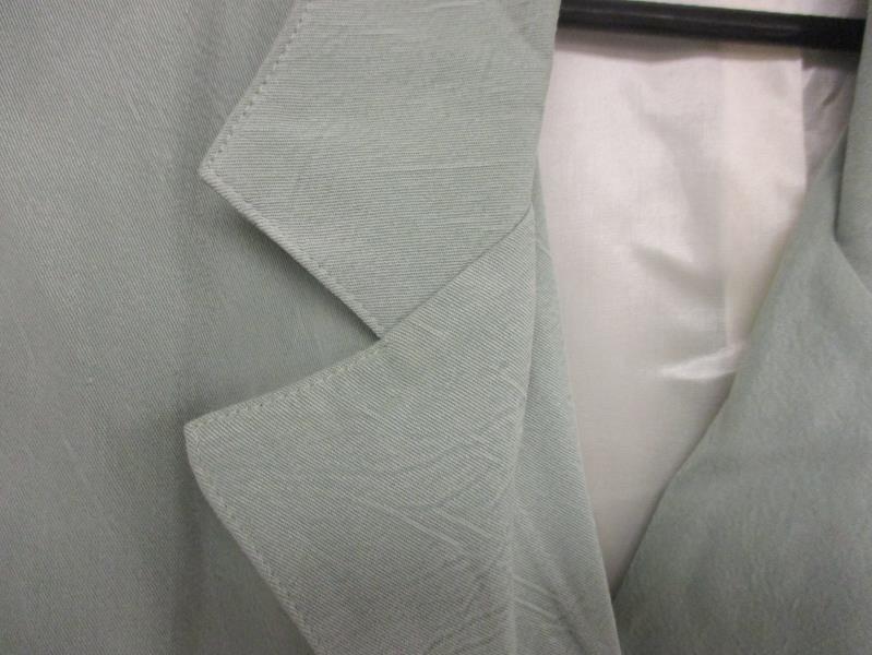 Women's L. Bates Light Green Coat Skirt Combo Size 6 for Skirt and Large Coat
