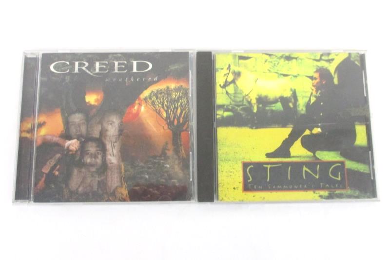 Lot of 2 CD's Creed Weathered And Sting Ten Summoner's Tales CD