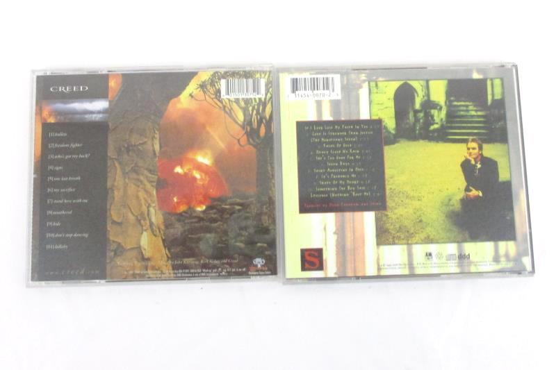 Lot of 2 CD's Creed Weathered And Sting Ten Summoner's Tales CD