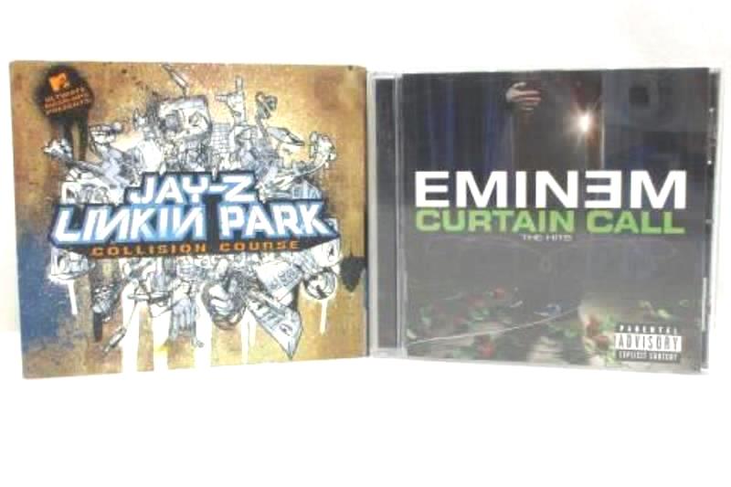 Lot Of 2 Cd S Eminem Curtain Call And Jay Z Linkin Park Collision