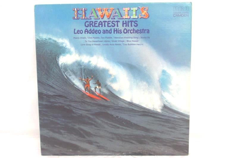 Hawaii's Greatest Hits Leo Addeo And Hirs Orchestra Jazz Vinyl Record