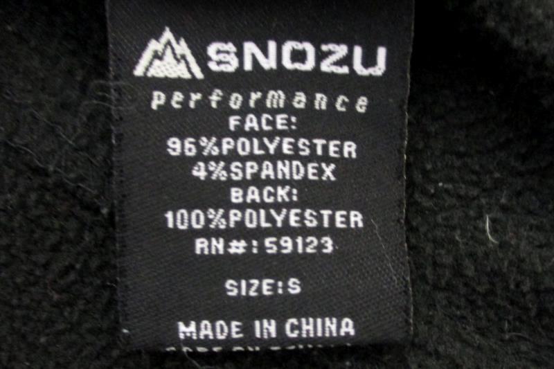 SNOZU Women's Platinum Collection Soft Shell Black Jacket Coat FLEECE Size Small