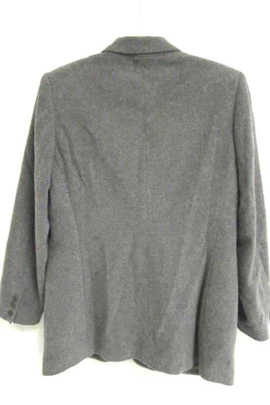 Charters Club Women's Blazer Jacket Heather Grey Wool Blend Size 8