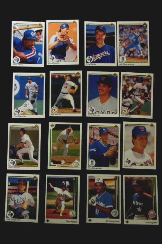 Lot of 32 Vintage 1990 and 1991 Upper Deck Baseball Cards with Duplicates