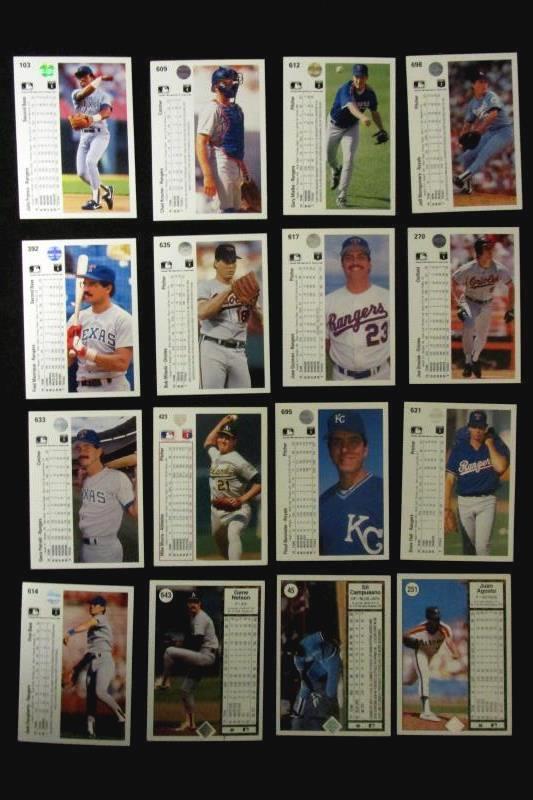 Lot of 32 Vintage 1990 and 1991 Upper Deck Baseball Cards with Duplicates