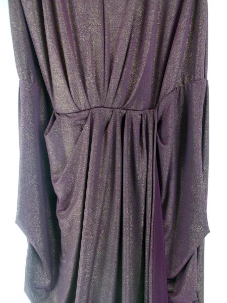 IGIGI Cocktail Party Dress "Nora" Purple & Gold Sleeveless 14/16 Plus NWT