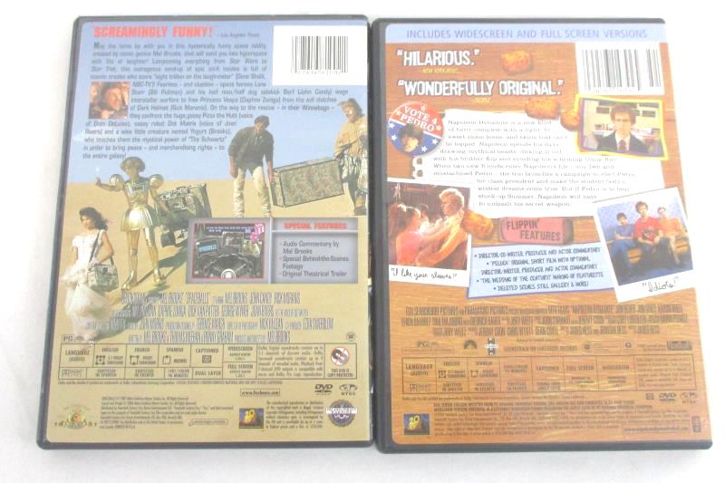 Lot of 2 Comedy DVD Movies Spaceballs and Napoleon Dynamite