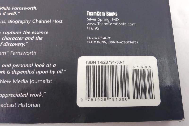 The Boy Who Invented Television by Paul Schatzkin 2002 Paperback Signed