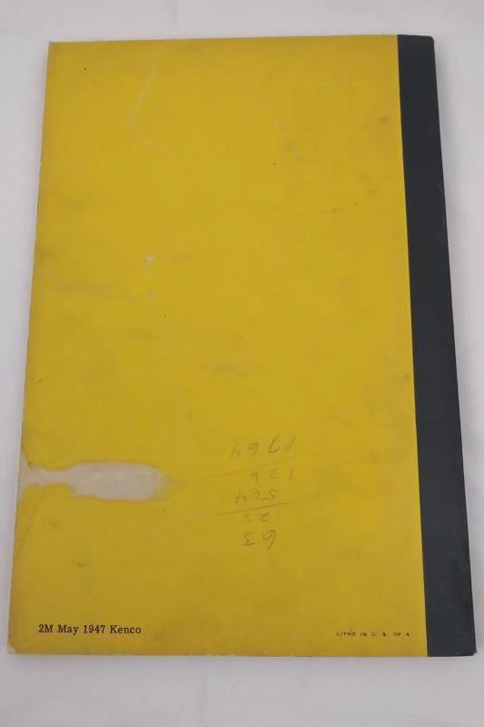 Vintage 1947 Athey Model 3 Force-Feed Loader Operating & Maintenance Manual S-21