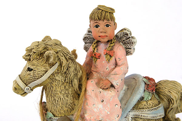 Sarah's Attic Limited Edition Horsin Around Figurine Signed