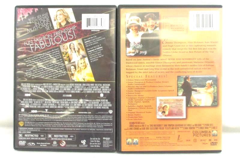 Lot of 2 Sex And The City The Movies 1 And 2 DVD And Sense And Sensibility DVD