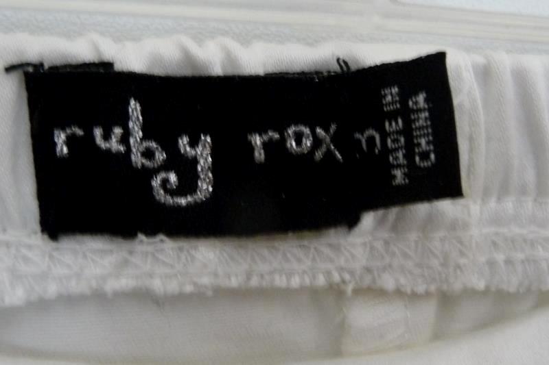 Ruby Rox Strapless White Purple Black Party Cocktail Dress Juniors Size 3