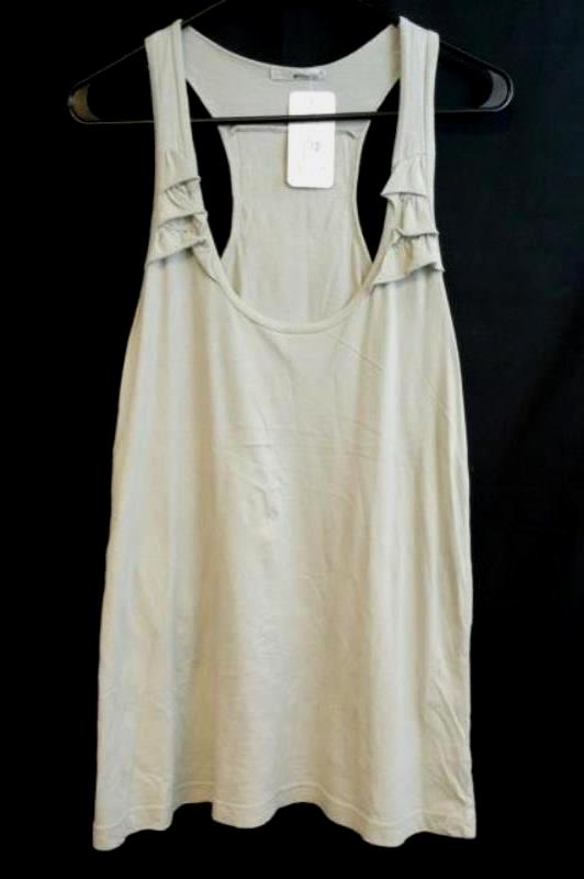 LA Made Madilyn Racer Tank Top Gray Women's Size S New With Tag