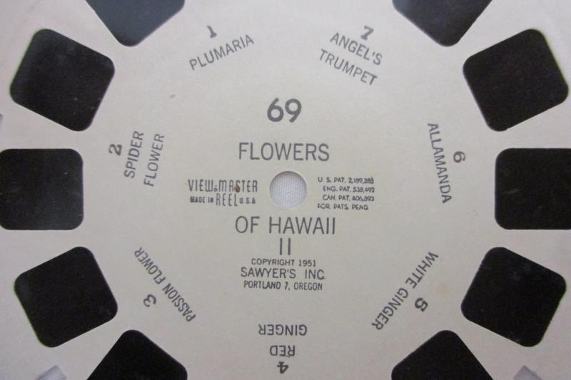 Vintage Sawyer's Inc. View-Master Reel Flowers of Hawaii II Reel 69 7 Wonders