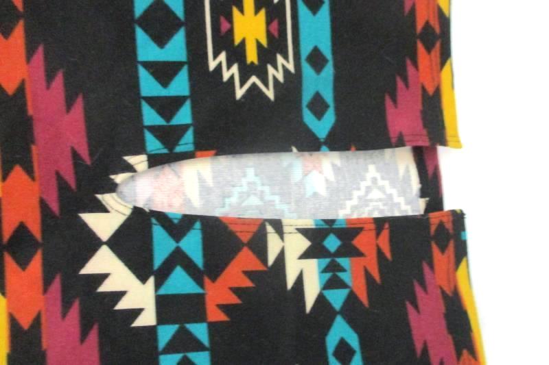 Lot of 2 Women's Blue White Striped Shorts Aztec Print Skirt Bottoms Size Large