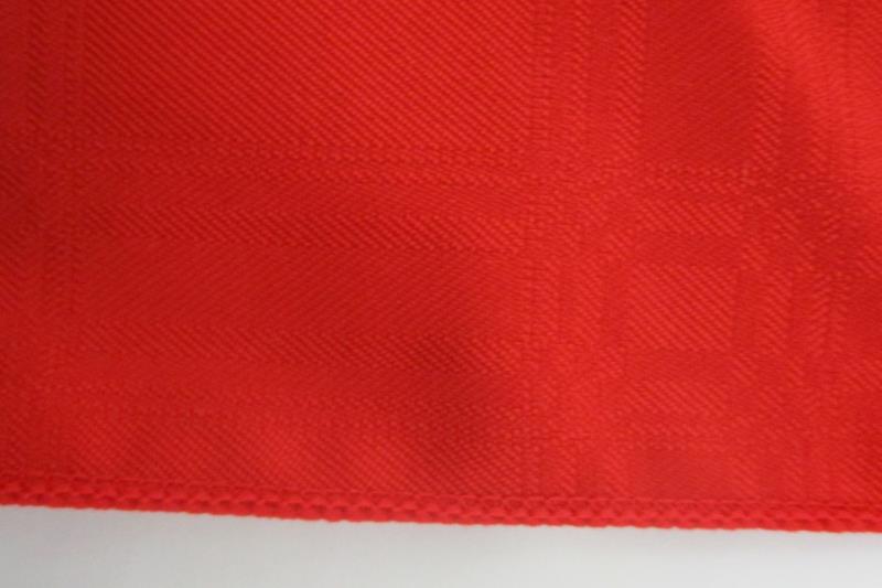 Lot Of 3 Table Runner Gold Metallic Polyester 72 inch and 2 Red Cloth Napkins
