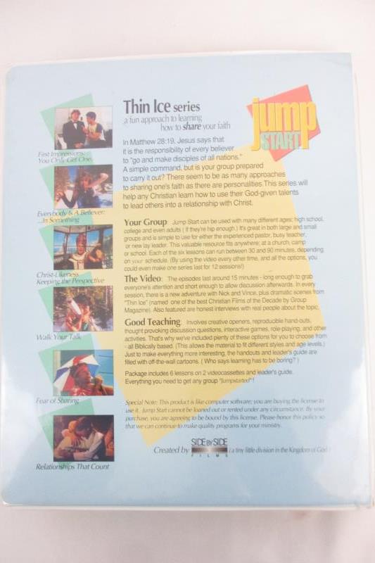 Jump Start Thin Ice Series Share Your Faith Small Group Set Side By Side VHS