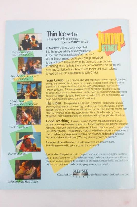 Jump Start Thin Ice Series Share Your Faith Small Group Set Side By Side VHS
