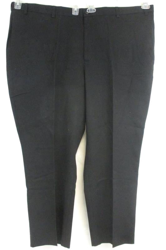 Savane Men S Performance Chino Comfort Waist Wrinkle Free Black Sz