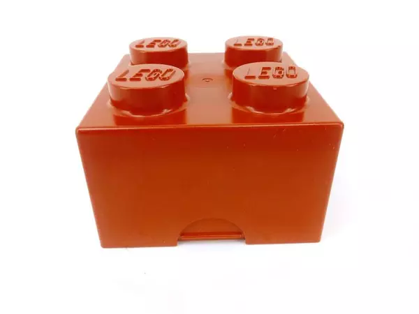 Vintage 1985 LEGO Red Sandwich Box 2 x 2 Brick Lunch Box Collectible