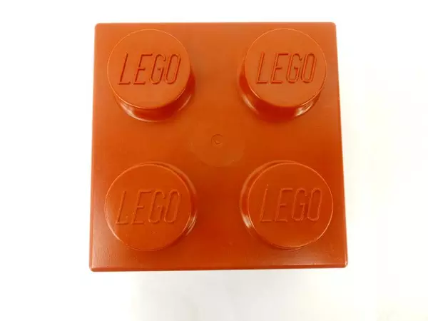 Vintage 1985 LEGO Red Sandwich Box 2 x 2 Brick Lunch Box Collectible