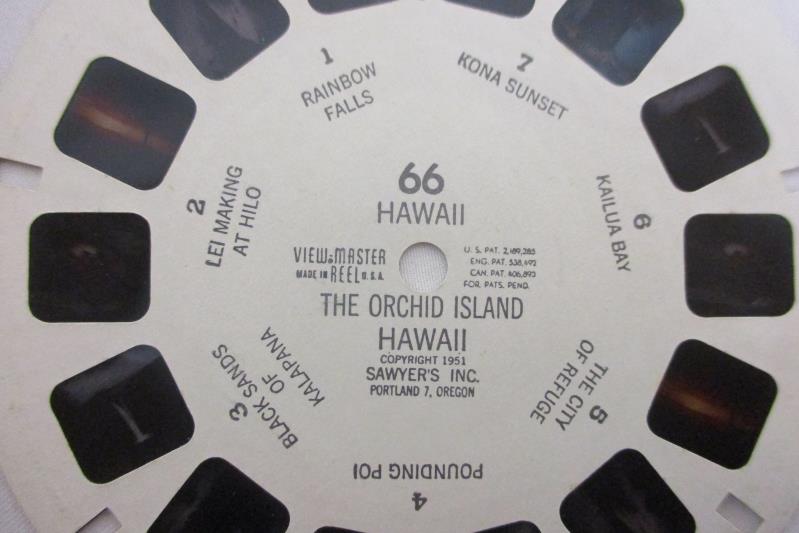 Vintage Hawaii View Master Reel 66 The Orchid Island Hawaii 1951