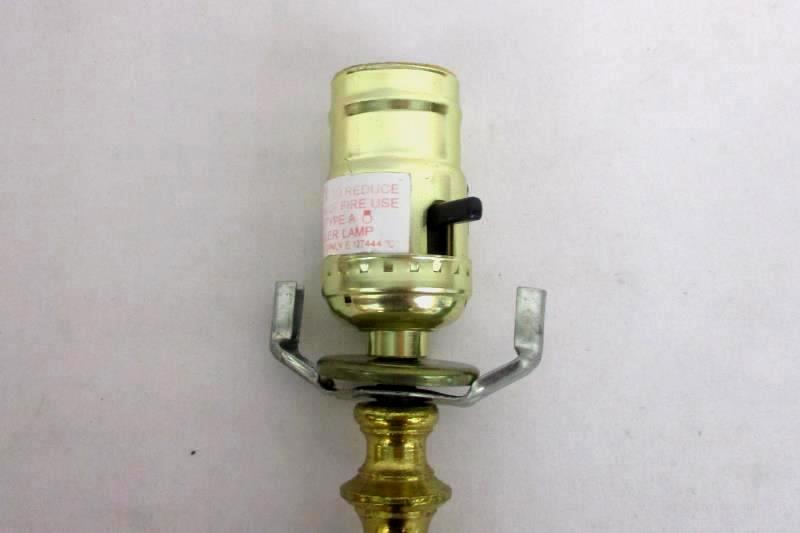 Vintage Stem & Light Socket Table Lamp Parts For Replacement or Repair